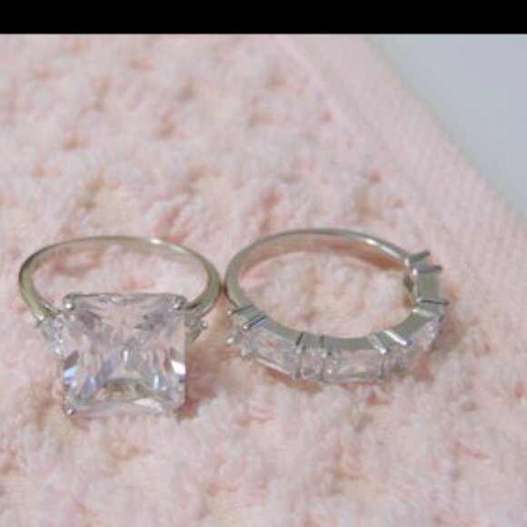 Radiance by Absolute Simulated Diamond Ring & Eternity Band Size 9 - Picture 2 of 5